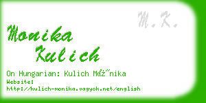 monika kulich business card